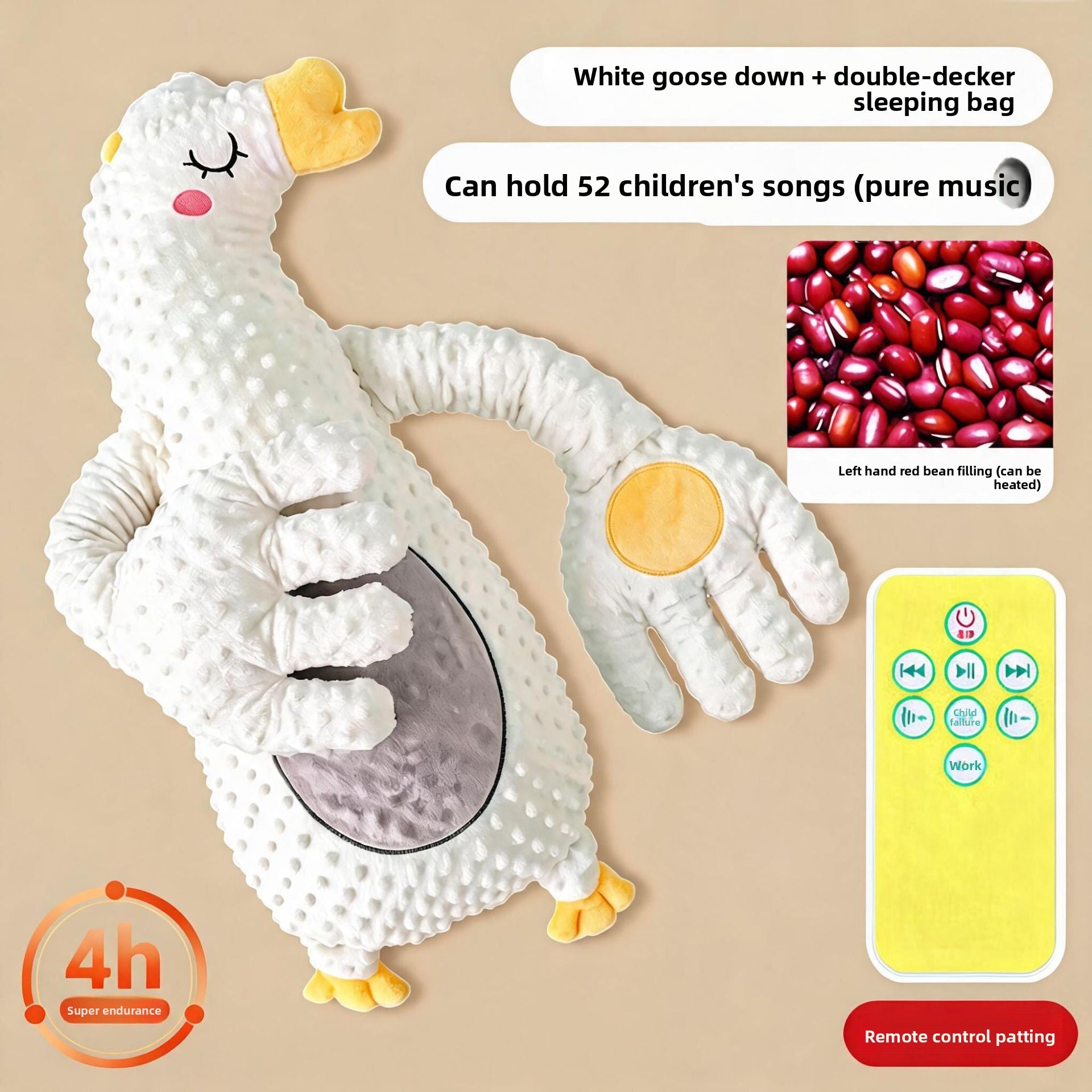 Soft Plush Soothing Doll for Sleep